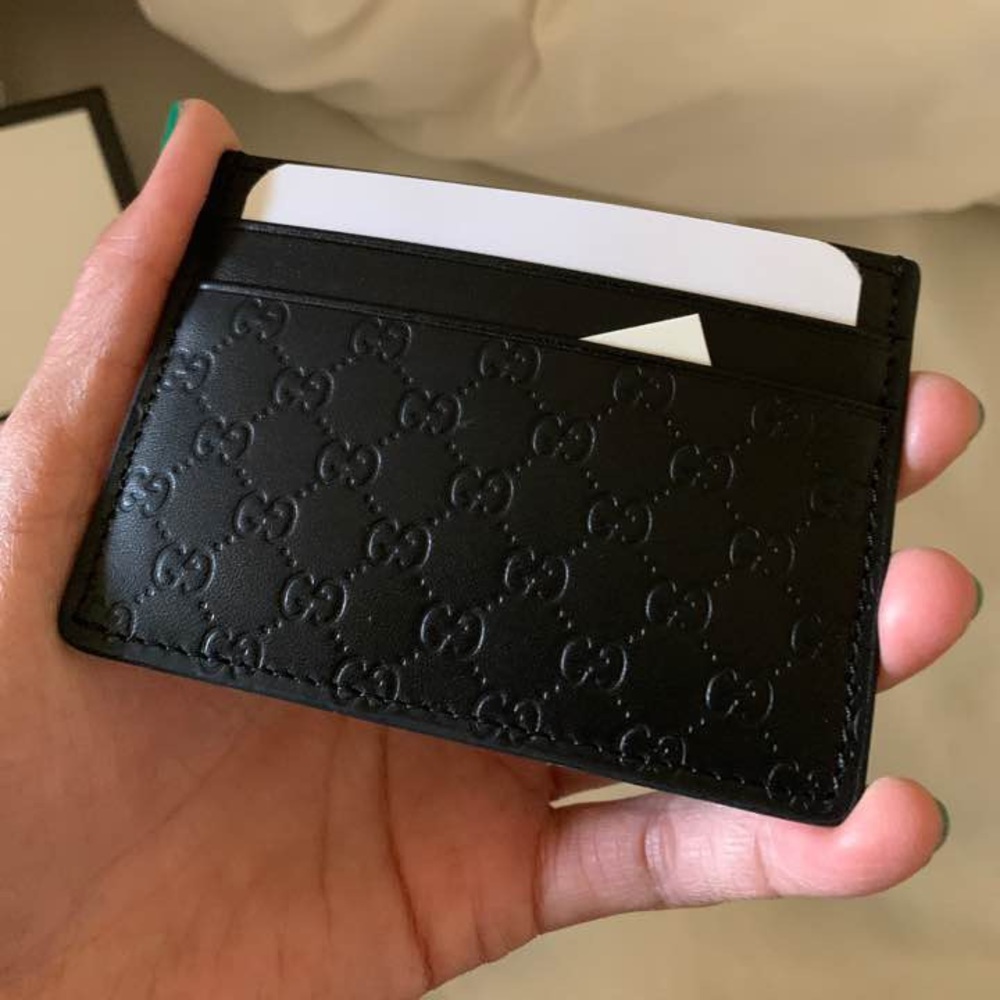 Men/women’s Gucci Leather Card Case wallet